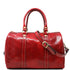 Floto Italian Leather Boston Bag Women's Handbag red